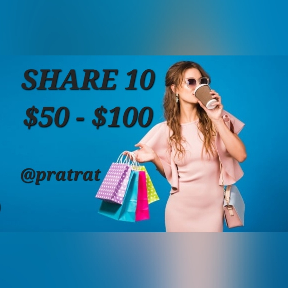 Sign Up Sat 5/30🛍$50-$100 Share 🛍Share 10🛍